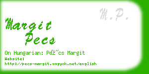 margit pecs business card